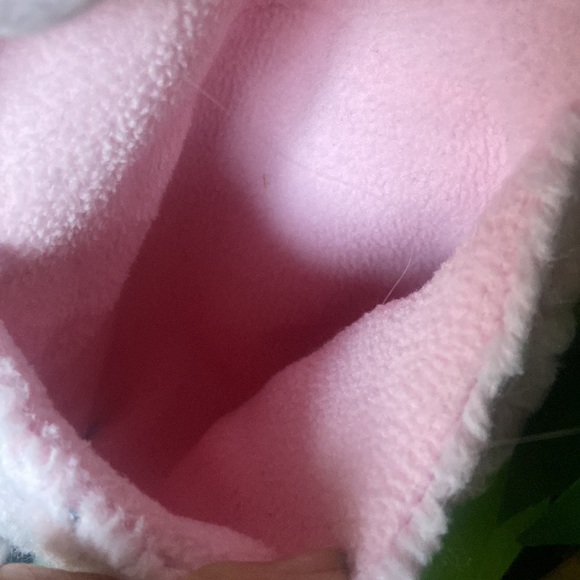 Fleece kitty kat hooded scarf with hand warming paws/pockets & sequin sparkles 💖 - Picture 7 of 10